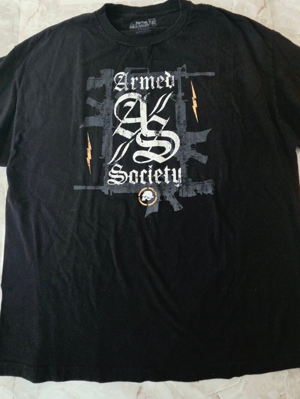 Vintage Y2K Metal Mulisha Armed Society Tee XXL